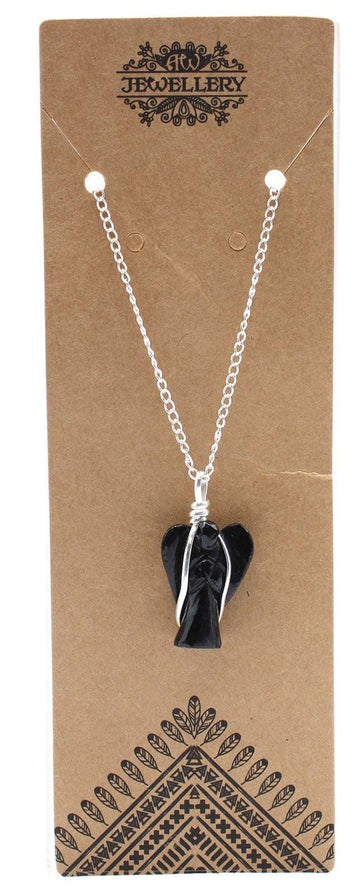 Gemstone Guardian Angel Pendant